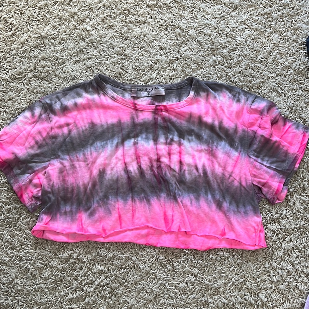 Tie Dye Crop T-shirt
